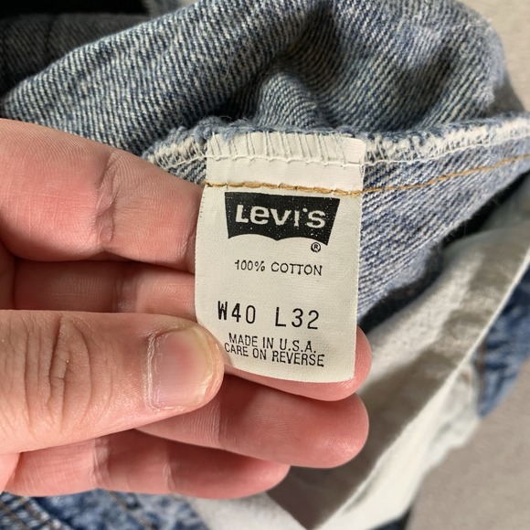 Vintage Levis 540 Jeans Men 40x32(38x32) USA Made Brown Tab Acid Wash 90s Grunge - Picture 12 of 15